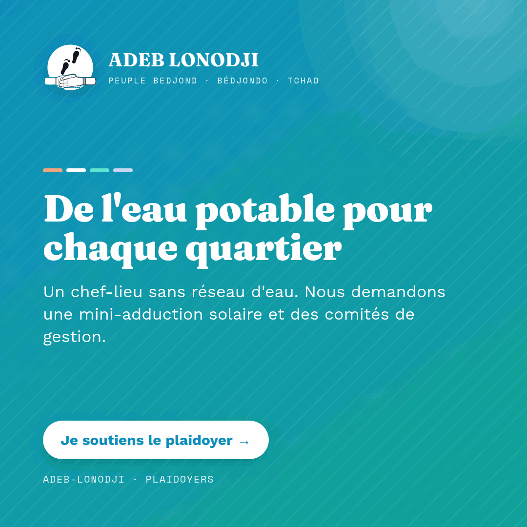 Visuel «&nbsp;De l&rsquo;eau potable pour chaque quartier&nbsp;»
